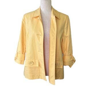 Coldwater Creek Yellow JACKET 3/4 Sleeve